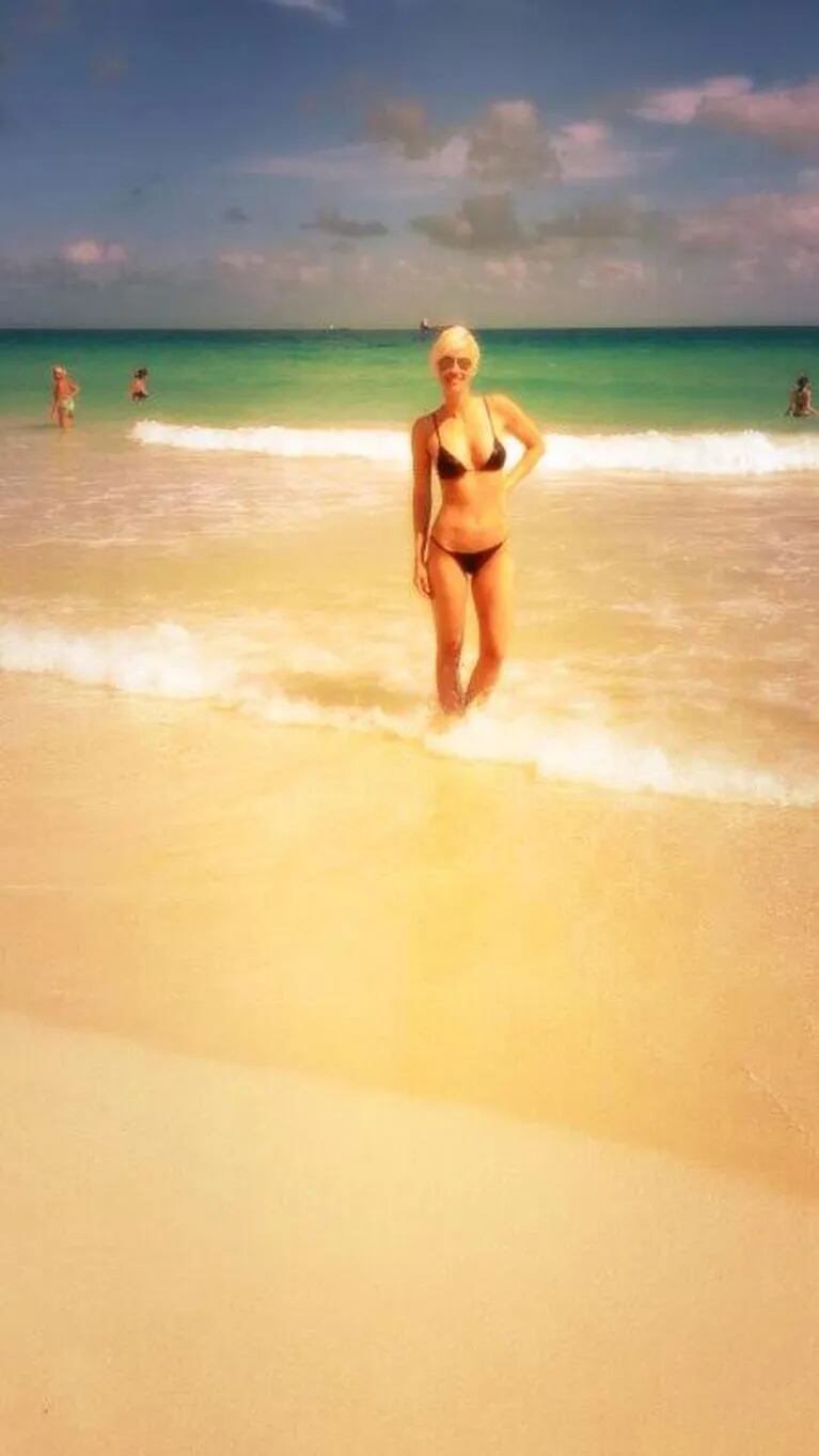 Ingrid Grudke, diosa en las playas de Miami (Foto: Twitter). 