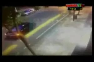 El video del accidente callejero de Marcelo Araujo según Crónica TV