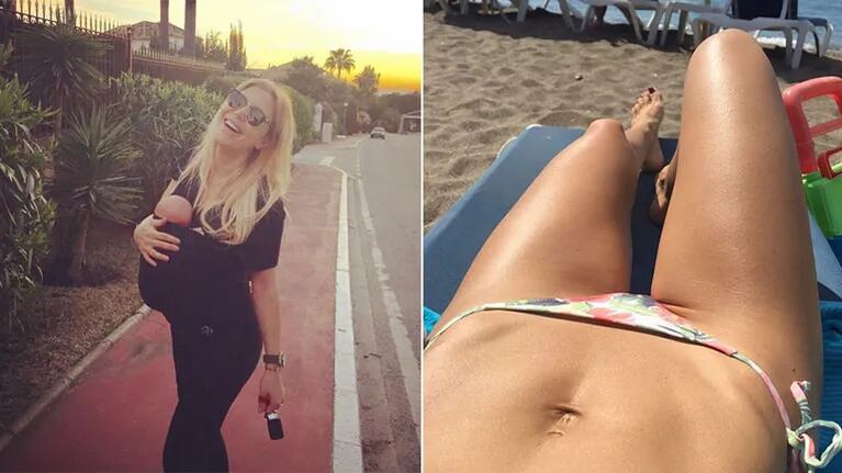 Eva Anderson mostró su cuerpazo en Instagram a dos meses y medio de haber sido mamá por tercera vez.
