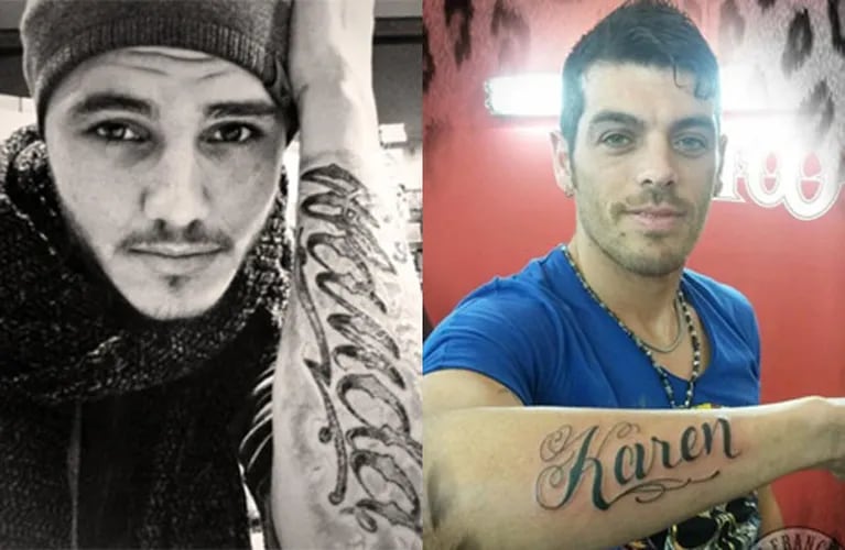 El tatuaje de Cristian U. a lo Icardi. (Fotos: Twitter)