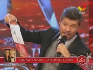 ShowMatch: Marcelo Tinelli anunció en vivo que Miriam Lanzoni cambia de bailarín y que Lizy Tagliani sigue en el certamen
