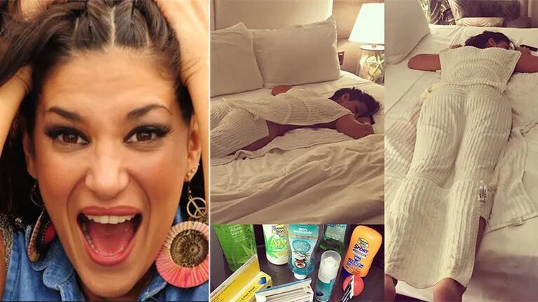 Silvina Escudero y su foto en Instagram, insolada en Miami. 