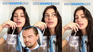 El divertido aliento de Camila Morrone, la novia de Leonardo DiCaprio, a la Selección Nacional