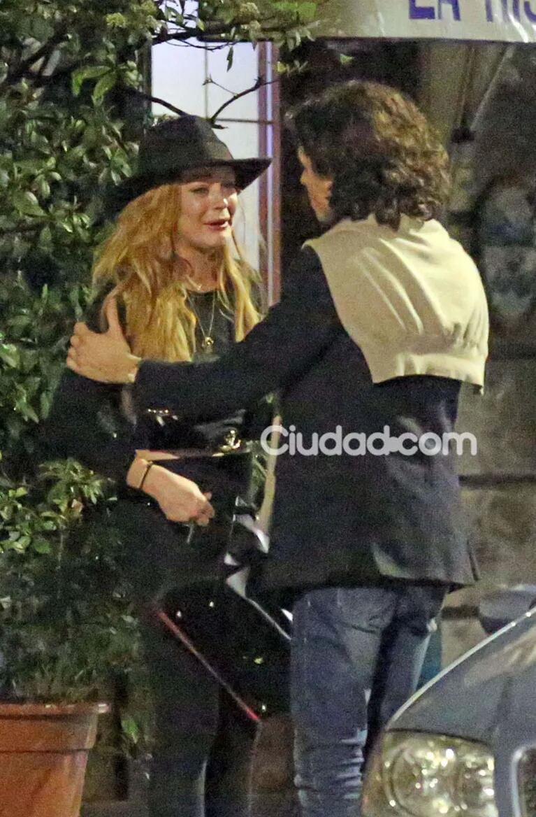 Lindsay Lohan estalló en llanto tras discutir con su novio (Fotos: Grosby Group). 