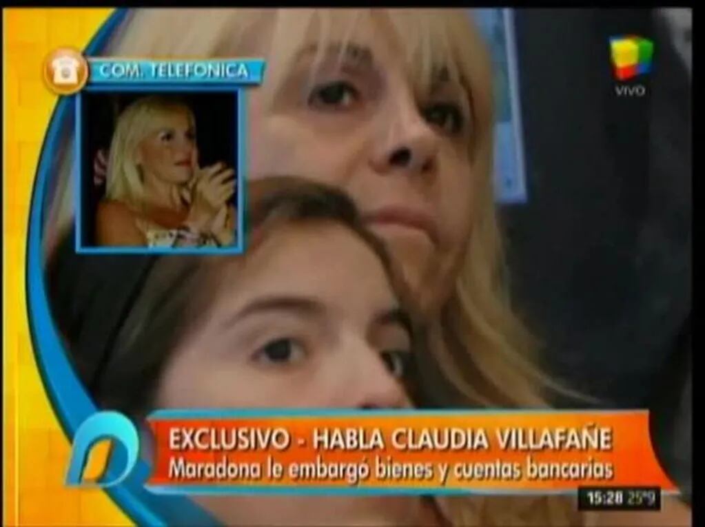 Claudia Villafañe le respondió a Diego Maradona