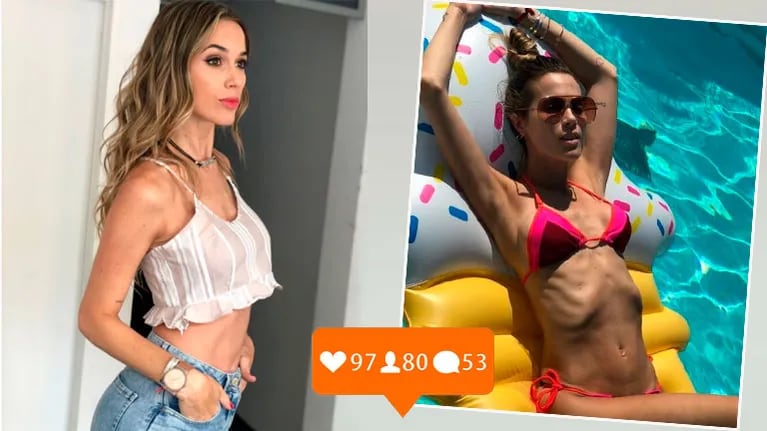 La foto de Chechu Bonelli en bikini que generó polémica en las redes por su delgadez