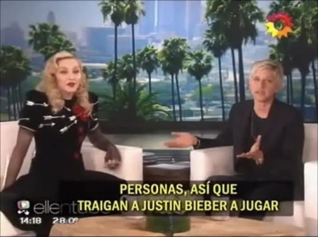 Las divertidas ¡y jugosas! confesiones sexuales de Madonna y Justin Bieber junto a Ellen DeGeneres