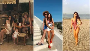 El álbum de las vacaciones en familia de Rulo y Gabriela Sari con su hija en Ibiza: "Disfrutando los tres"