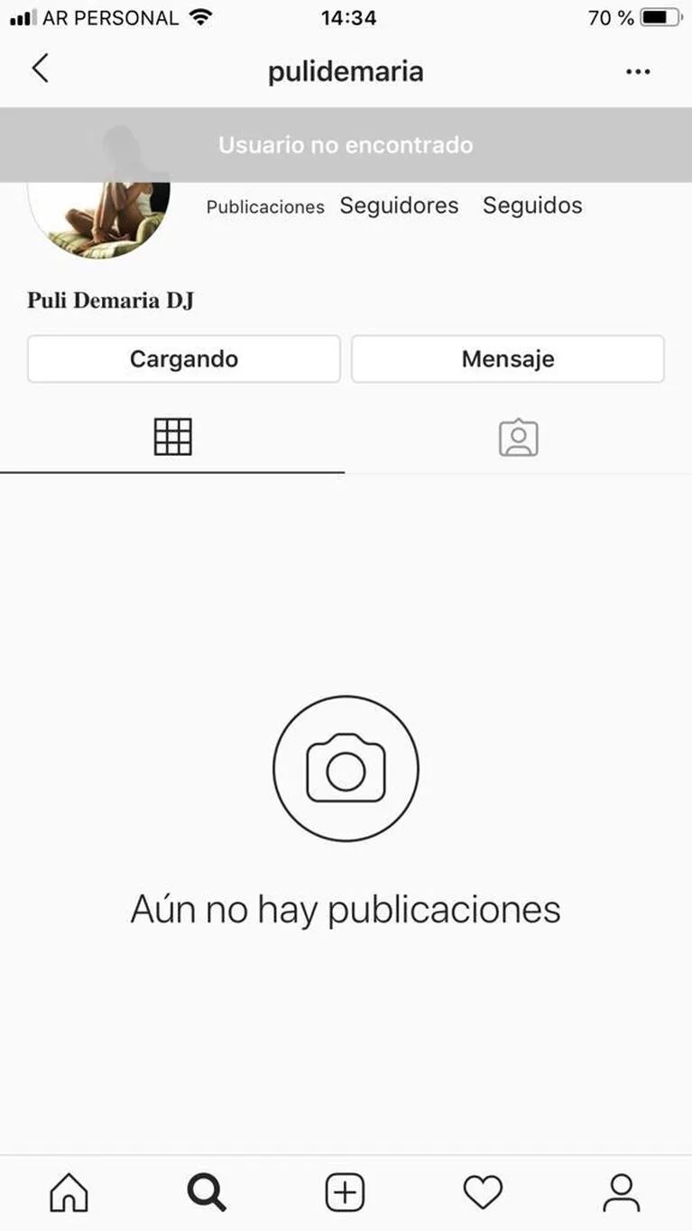 Puli Demaría decidió cerrar su cuenta de Instagram después del tremendo escándalo con la China Suárez