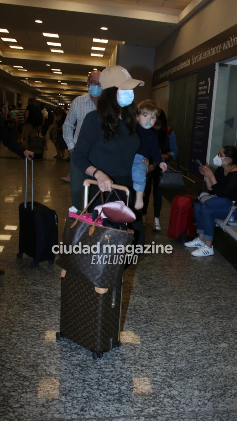 Las fotos de la China Suárez tras regresar de Jujuy junto a sus hijos, en medio del escándalo con Wanda Nara e Icardi