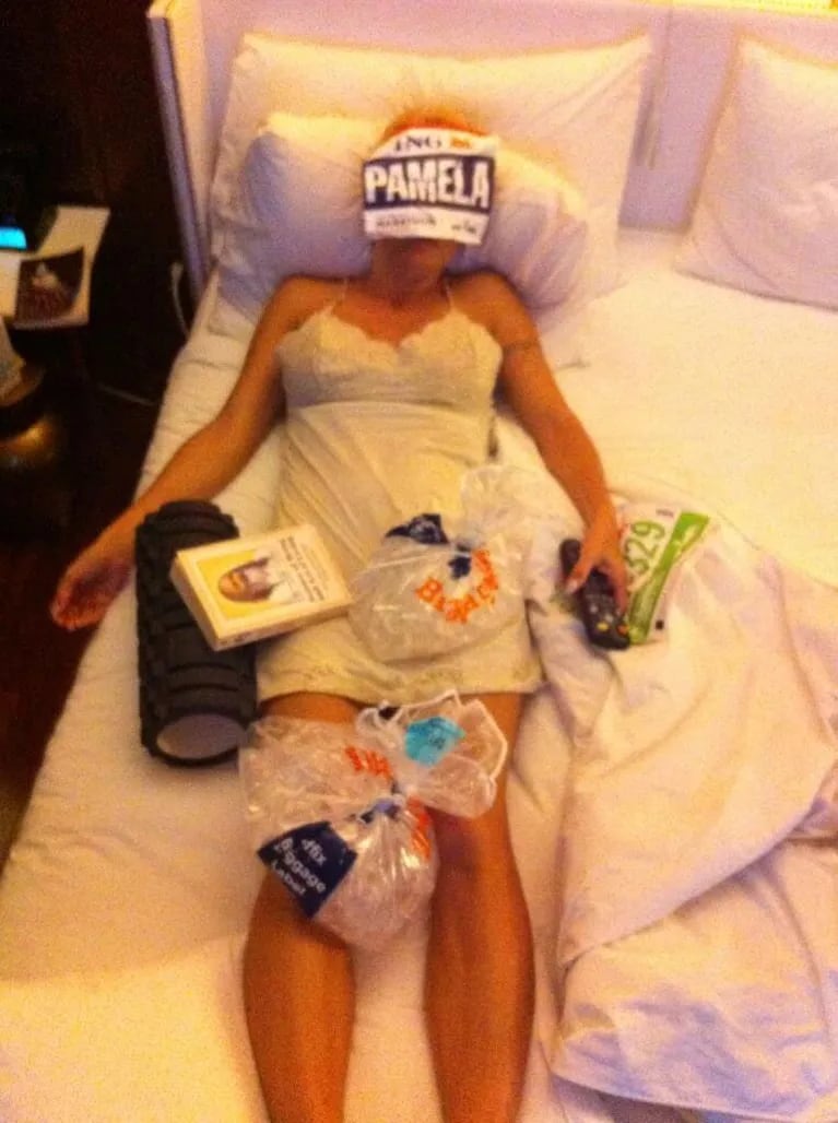 Pamela Anderson corrió la maratón de Nueva York y terminó en cama. (Foto: @PamelaDAnderson)