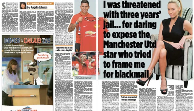 Marcos Rojo, envuelto en un escándalo sexual en Inglaterra con una profesora de fitness. (Foto: Daily Mail)