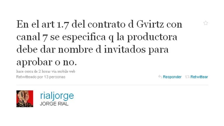 Rial y Ventura arremetieron contra Diego Gvirtz en Twitter