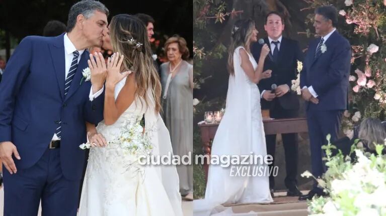 María Belén Ludueña y Jorge Macri se casaron (Fotos: Movilpress)
