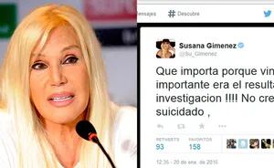 Susana Giménez habló del caso Nisman. (Fotos: Web y Twitter)