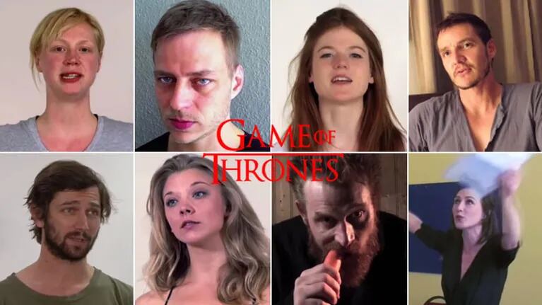¡Video furor! Mirá el casting de los actores de Game of Thrones. (Foto: captura)
