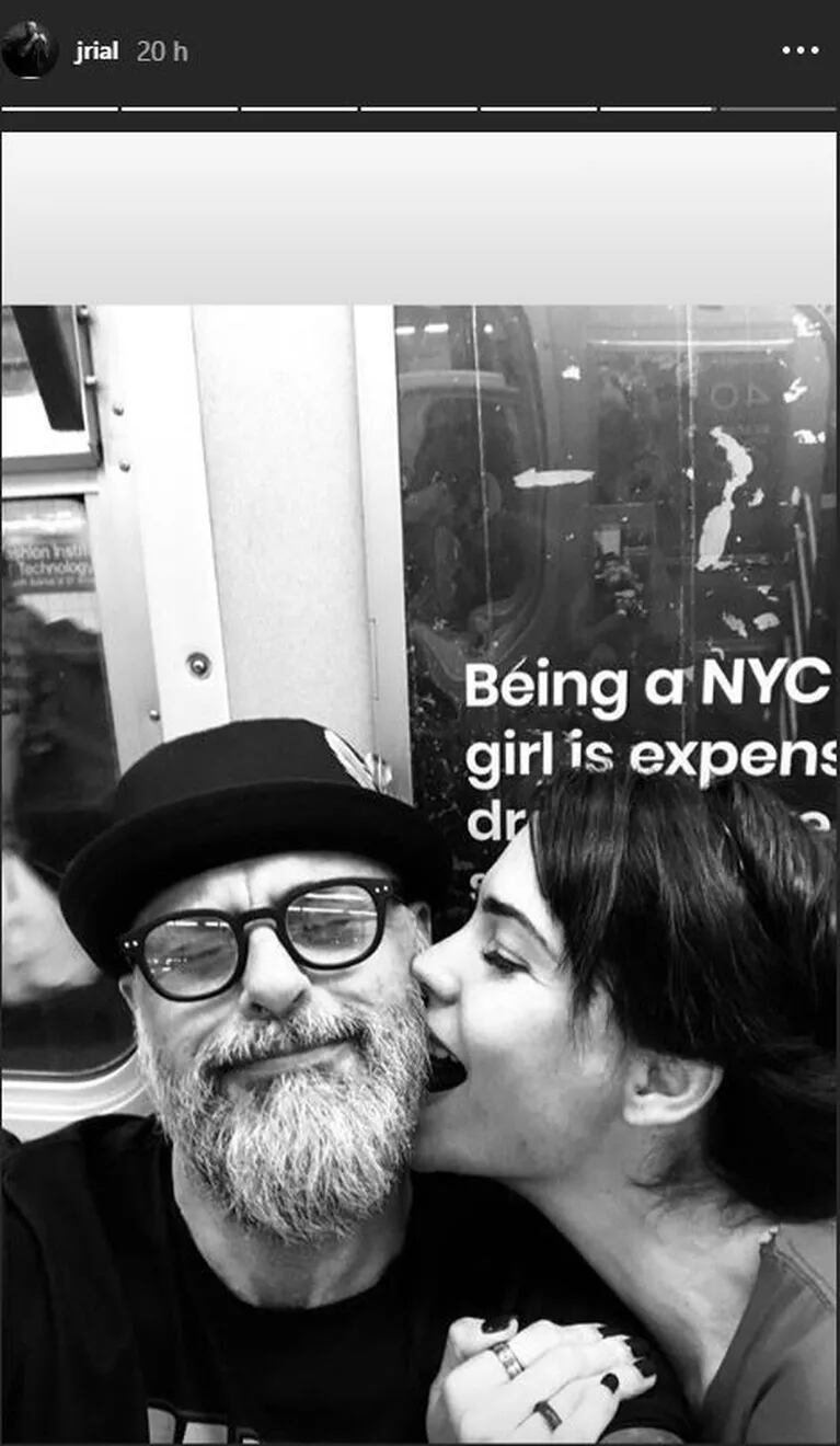 Jorge Rial y Romina Pereiro, pícaros en el subte de New York: "El viaje era muy largo y nos pusimos a charlar"