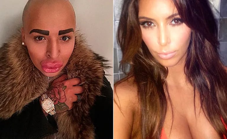 Jordan James Parke busca ser igual a su adorada Kim Kardashian. (Foto: Web)