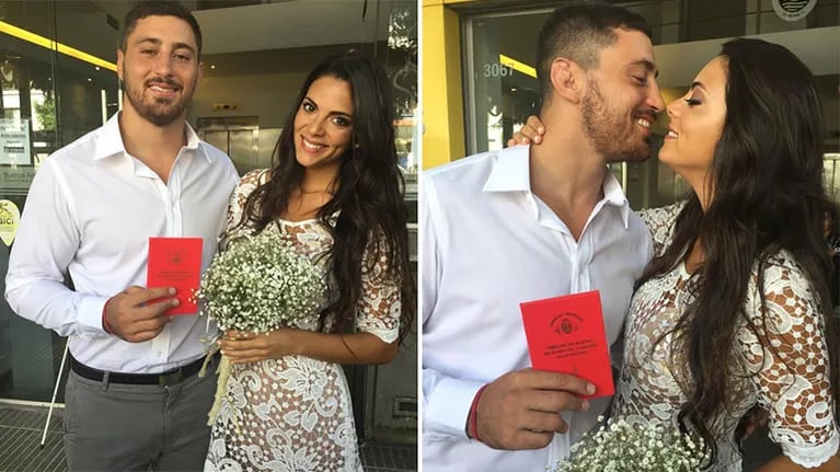 Se casaron Javier Ortega Desio y Belu Lucius. (Foto: Instagram)