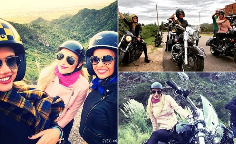 Alejandra Maglietti, Sofía Macaggi y Stephanie Demner, en las rutas de San Luis. (Foto: Instagram)