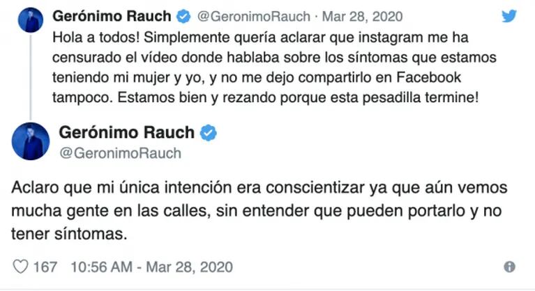 Gerónimo Rauch, ex integrante de Mambrú, tiene coronavirus: "Queremos concientizar a la gente de Argentina"