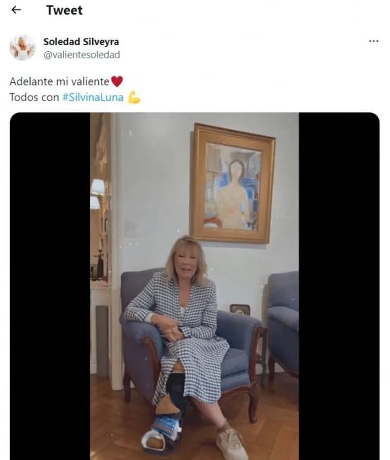 "Adelante, mi valiente": Soledad Silveyra grabó un emotivo video para Silvina Luna, a quien conoció en Gran Hermano