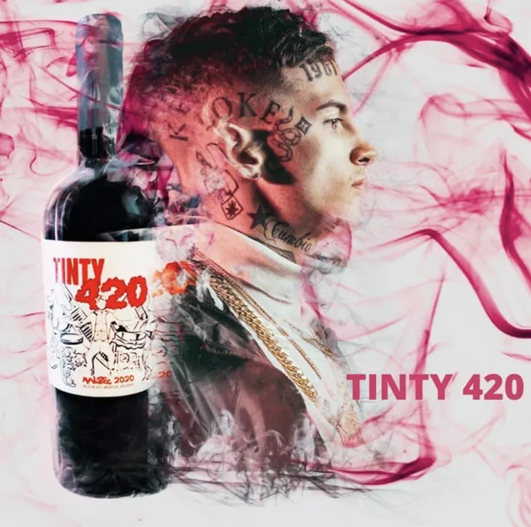 L-Gante presentó su propio vino en honor a la marihuana: "Mi tintillo"