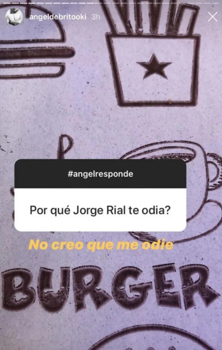 Tajante respuesta de Ángel de Brito cuando le preguntaron por qué lo "odia" Jorge Rial: "No creo que me odie"