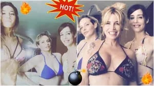 Jimena Barón, Gabriela Toscano, Paola Krum y Florencia Peña, incendiaron Instagram con una foto en bikini (Fotos: Instagram)