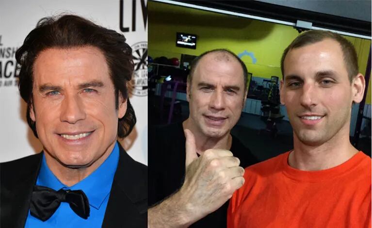 John Travolta y su cabellera al natural. (Fuente: Reddit)