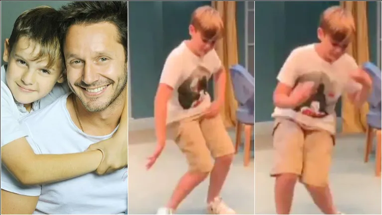 El divertido video del hijo de Benjamín Vicuña bailando en el escenario