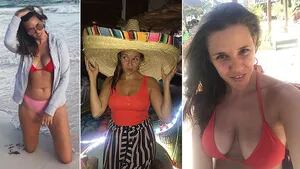 Las fotos de las vacaciones de Luciana Rubinska, diosa soltera en la playa: Amor a la mexicana