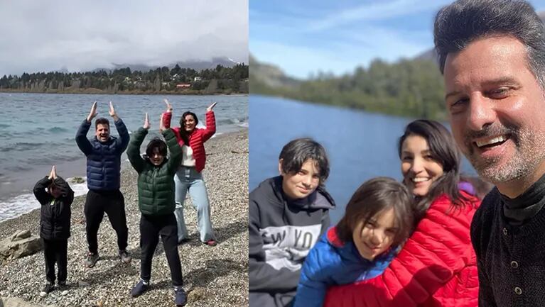 Las vacaciones de José María Listorti y su familia en Bariloche.