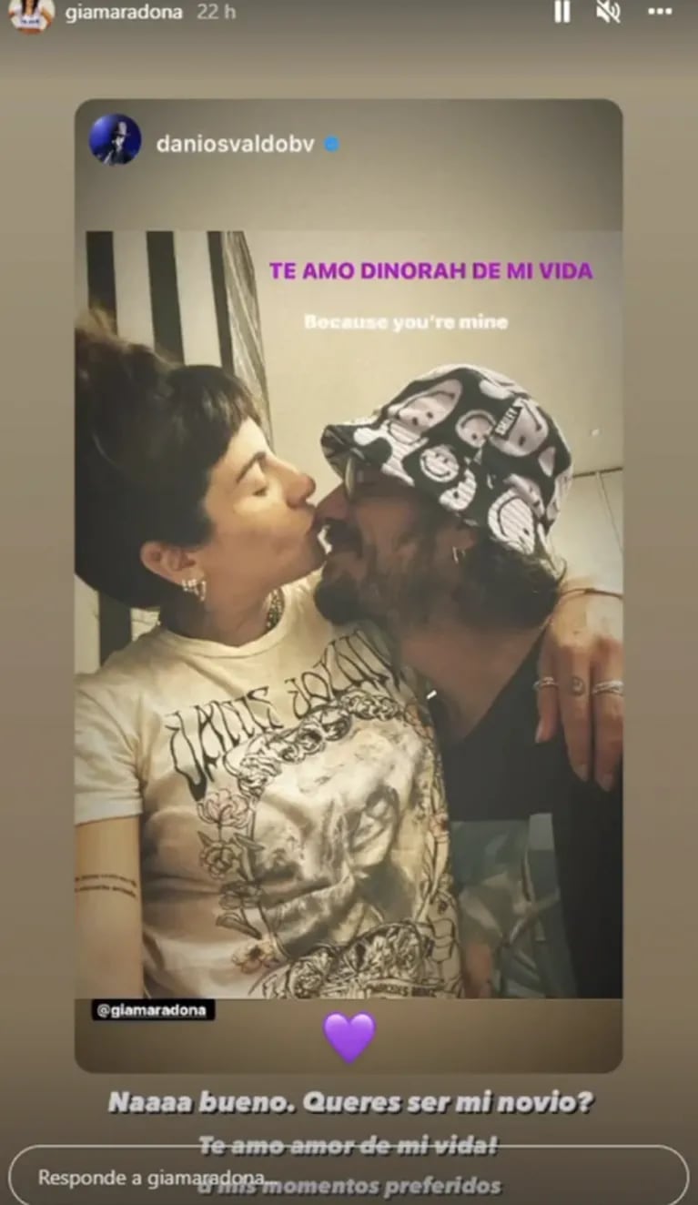 La romántica propuesta de Gianinna Maradona a Daniel Osvaldo tras la reconciliación: "¿Querés ser mi novio?"