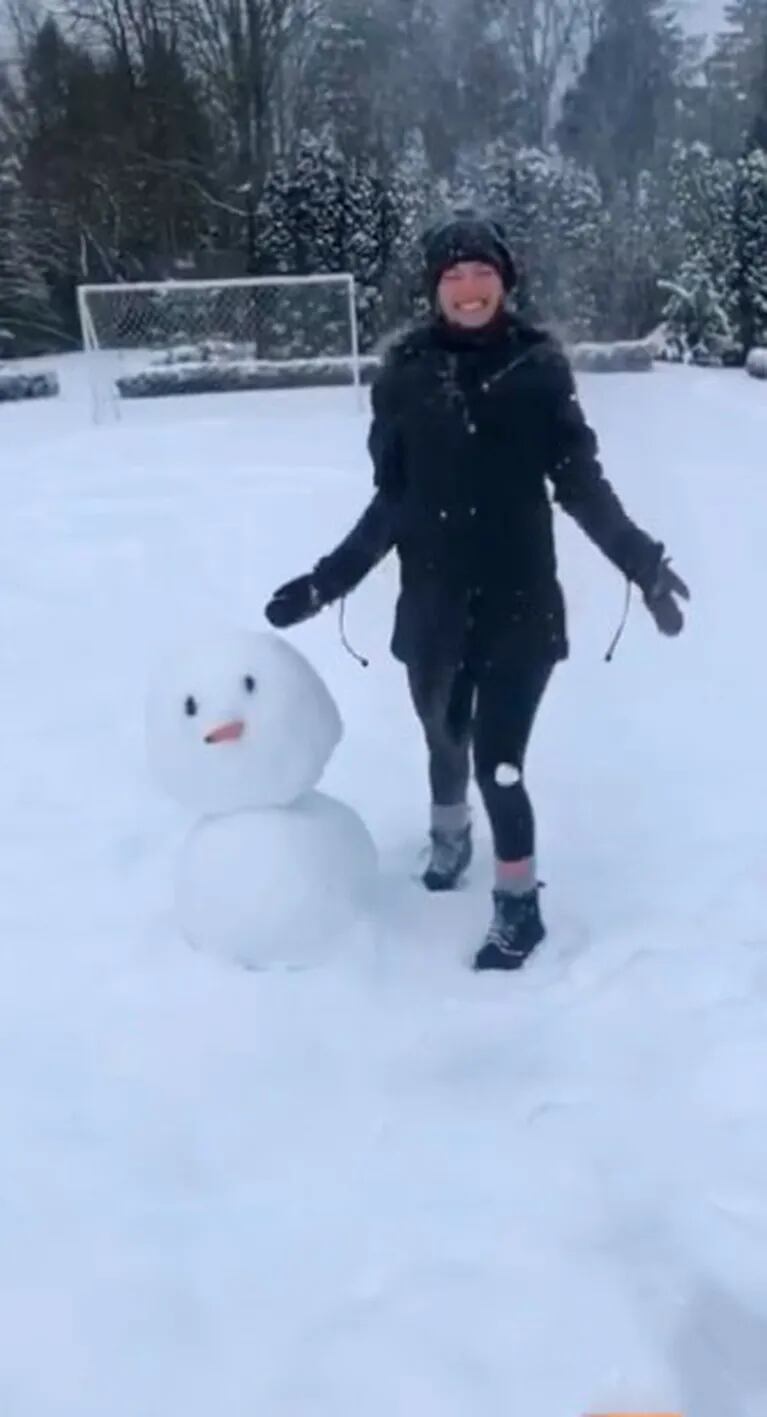 Luisana Lopilato disfruta del invierno canadiense ¡y le pone humor!: "Helada; me divierto con poco"