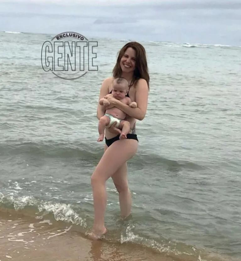 Las fotos de las vacaciones de Agustina Kämpfer y su hijo en Brasil: "Fue un disfrute enorme"
