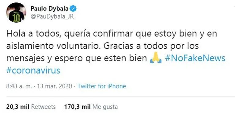 El video de Paulo Dybala haciendo empanadas, aislado preventivamente por el coronavirus: "Costumbres argentinas"