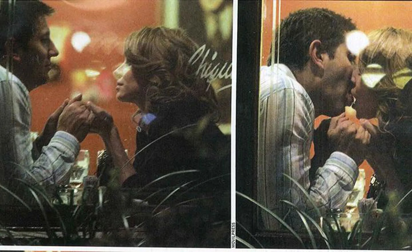 Juan Pablo Varsky y María Carámbula, a puro beso mientras el romance crecía. (Fotos: revista Caras)