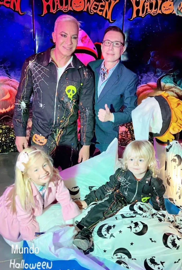 Los famosos y sus familias acompañaron a Flavio Mendoza en el debut de Mundo Halloween