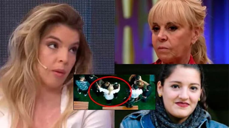 Dalma Maradona, molesta por una pregunta sobre el abrazo de Claudia a Jana.