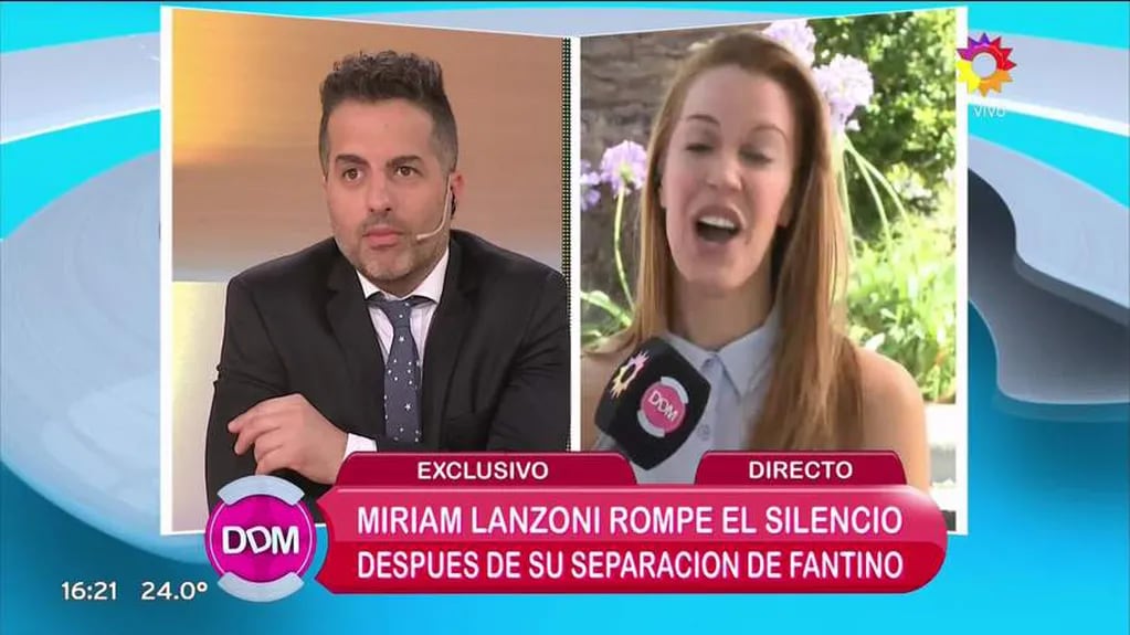 Las picantes chicanas en vivo de Ángel de Brito y Miriam Lanzoni tras la inesperada renuncia de la actriz en Los Ánegeles de la Mañana