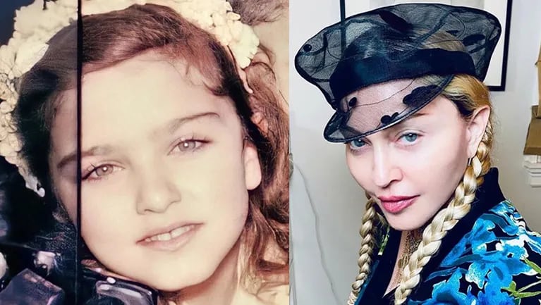 Madonna sacó a relucir una tierna foto de cuando era chiquita.