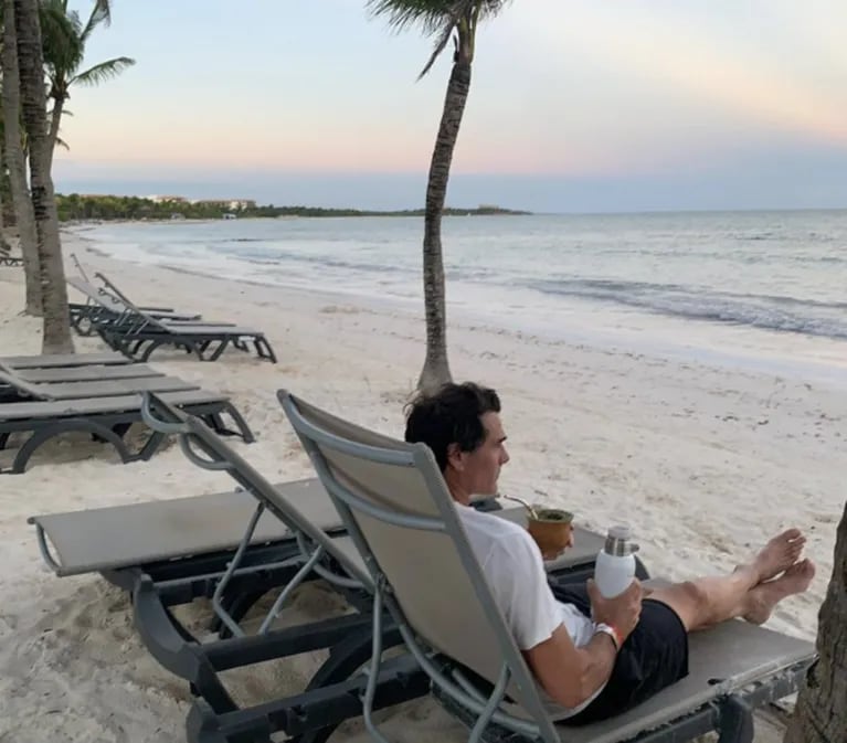 Hernán Drago compartió las fotos de sus paradisíacas vacaciones con sus hijos en México: "Qué feliz me siento"