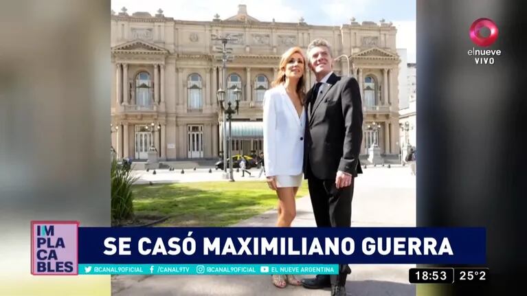 Maximiliano Guerra se casó en secreto con su novia bailarina, Myriam Barroso: las fotos del Civil