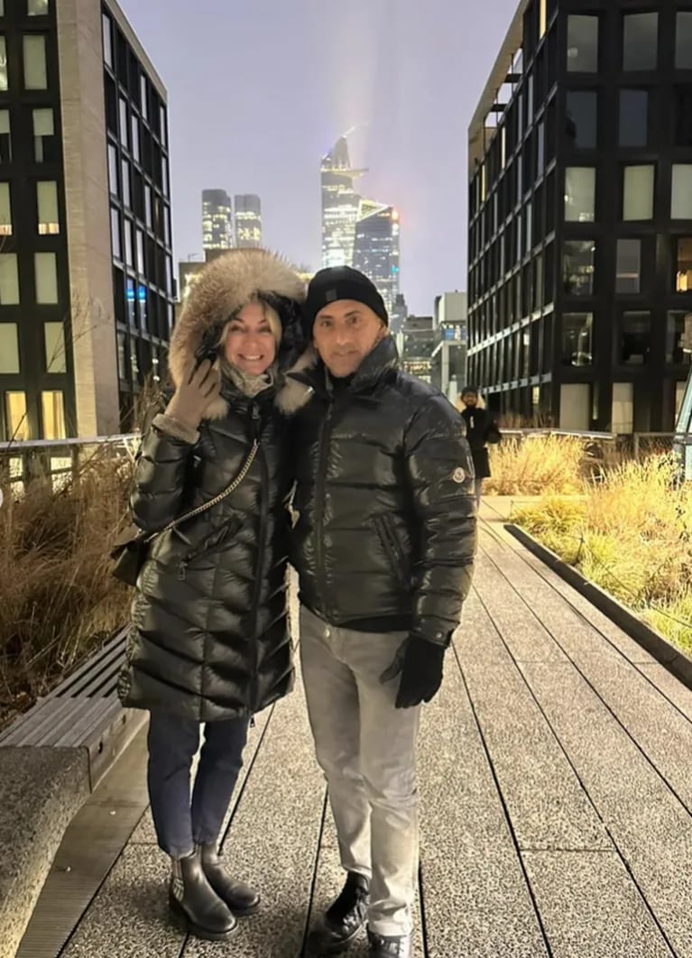 El romántico álbum de fotos de Yanina y Diego Latorre en Nueva York: “Con mi gran compañero”