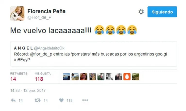 El video prohibido de Florencia Peña sigue dando qué hablar: la reacción de ella al verse entre las "actrices porno" más buscadas de la Argentina