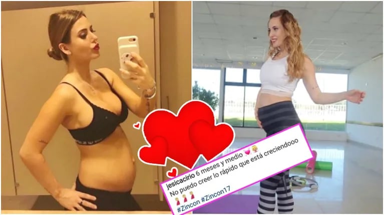 La tierna foto de Jésica Cirio, embarazada de 6 meses y medio (Fotos: Instagram)