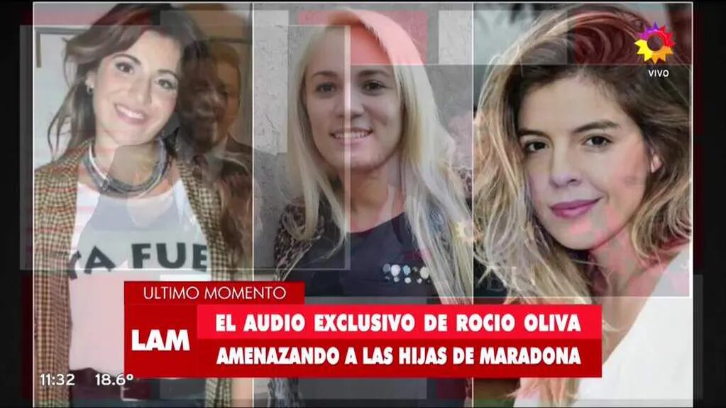 Rocío Oliva y su amenaza a Diego Maradona