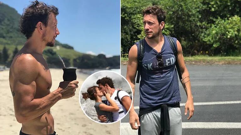 ¡Galán matero! El lomazo de Nico Vázquez en las playas de Nueva Zelanda y el tierno piropo de Gimena Accardi