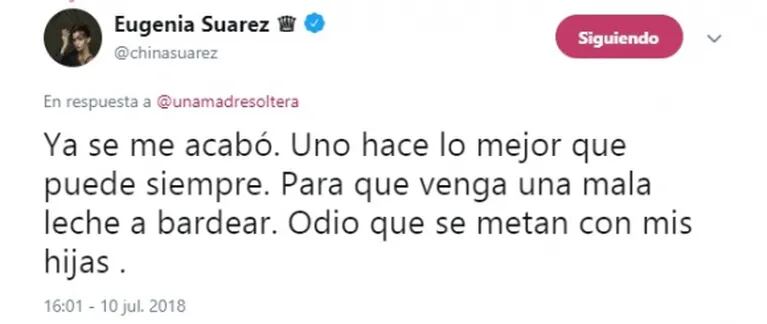 El picante descargo de la China Suárez tras la crítica de Marcela Tauro: "Odio que se metan con mis hijas"